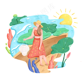 夏天夏季暑假快乐时光