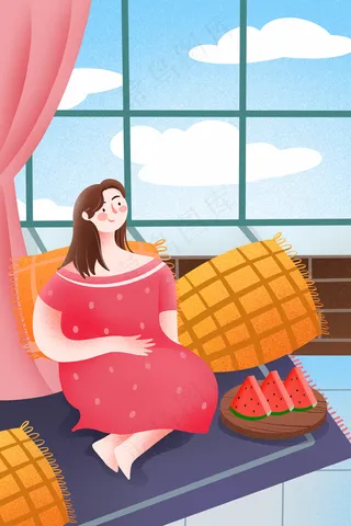 夏日居家时光手绘