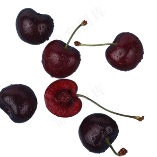 六个新鲜车厘子水果