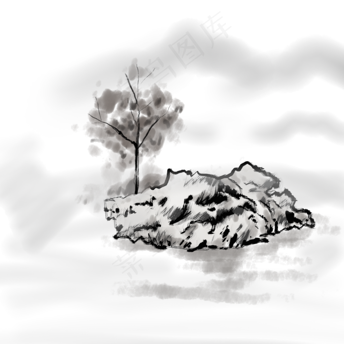 中国山水画风景画