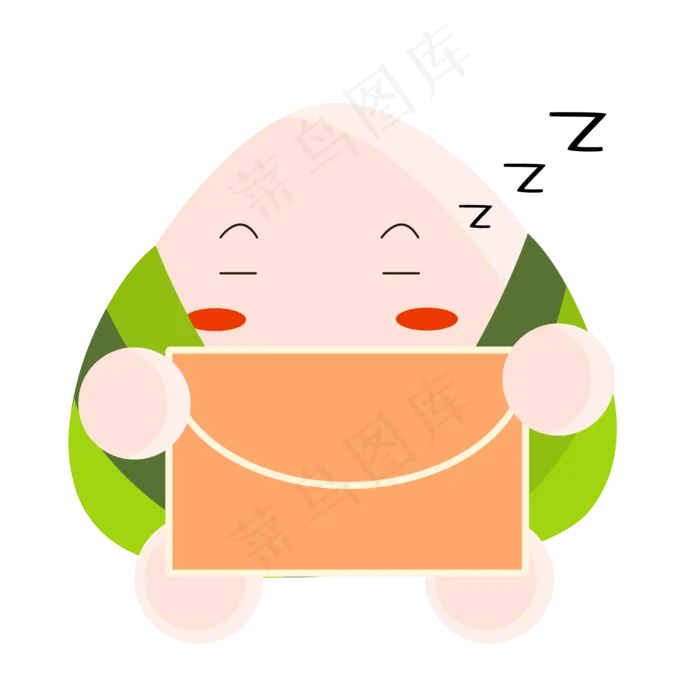 端午节卡通粽子主题信息图标ai矢量模版下载