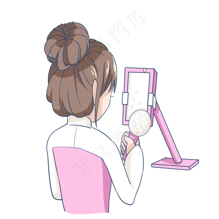 手机直播女孩(2000X2000(DPI:300))psd模版下载