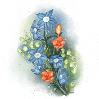 水彩植物花草 水彩植物花草