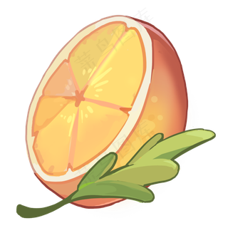 切开的橙子水果