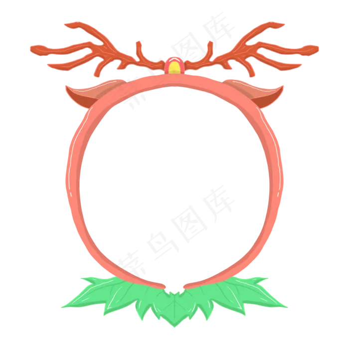 圣诞红色边框设计(2000X2000(DPI:300))psd模版下载