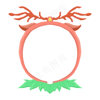 圣诞红色边框设计