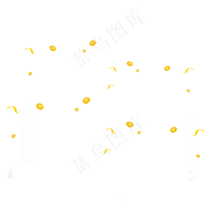 金色创意金币元素,免抠元素(2000*2000px 300 dpi )psd模版下载