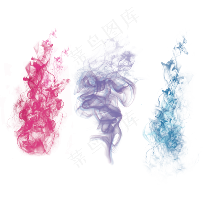 彩色笔刷烟雾(2000X2000(DPI:300))psd模版下载