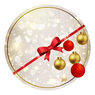 圣诞节贺卡邀请函装饰,免抠元素