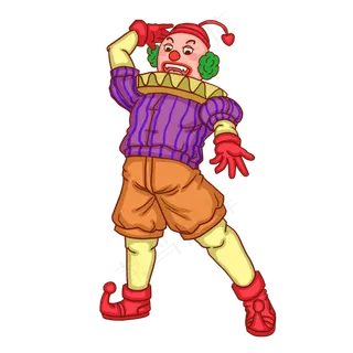 小丑愚人节高兴卡通人物