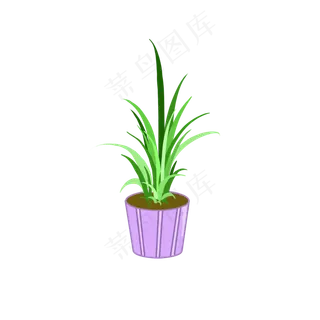 卡通手绘绿色植物 卡通手绘绿色植物