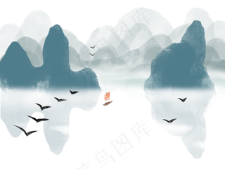 水墨山水风景
