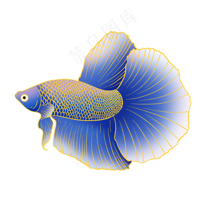 国潮风动物金鱼