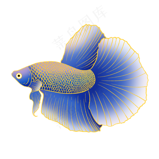 国潮风动物金鱼