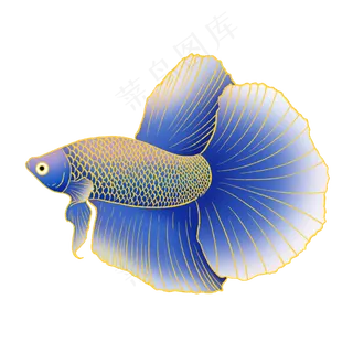 国潮风动物金鱼