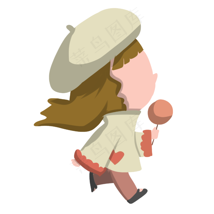 儿童节奔跑女孩