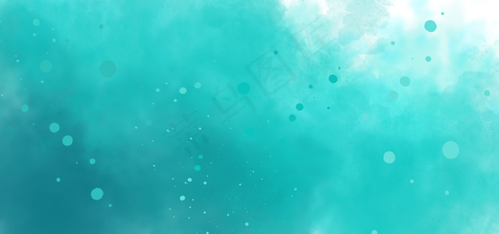 蓝色水彩渐变banner