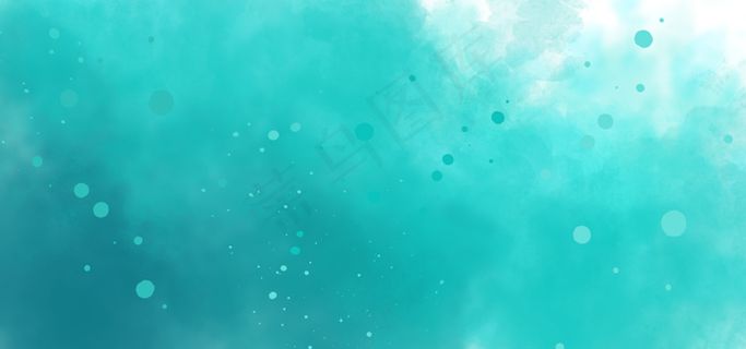 蓝色水彩渐变banner