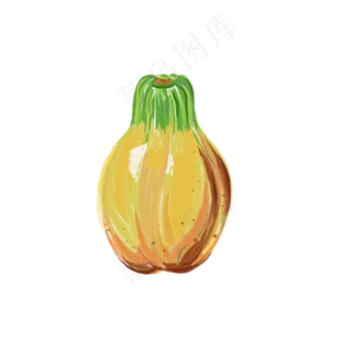 创意木瓜装饰插图 创意木瓜装饰插图