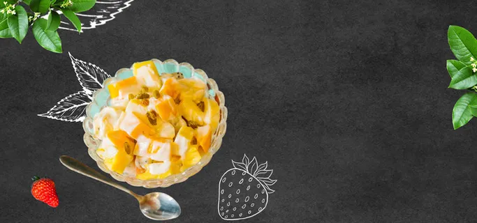 沙拉简约黑色banner 沙拉简约黑色banner