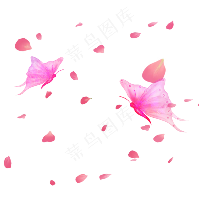 花飞蝶舞(2000X2000(DPI:300))psd模版下载