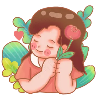 亲吻情侣头像女