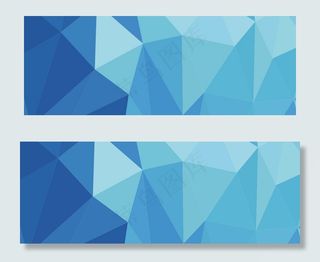 几何图案立体简约平面广告