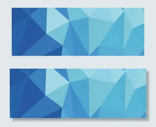 几何图案立体简约平面广告