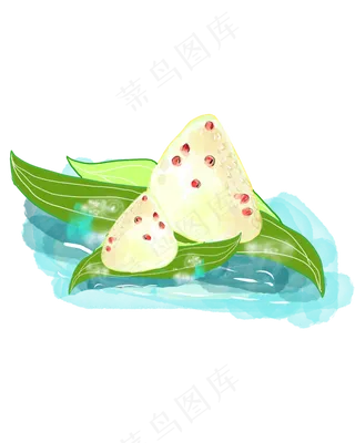 端午节水面粽子