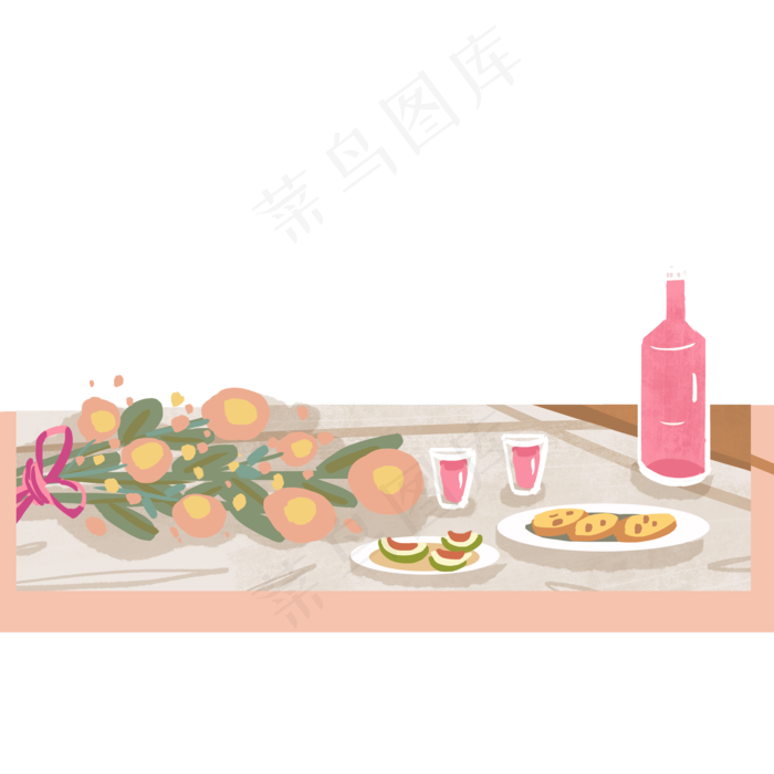餐桌上的食物(2000X2000(DPI:300))psd模版下载