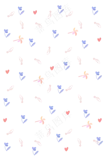 色彩印花小碎花底纹