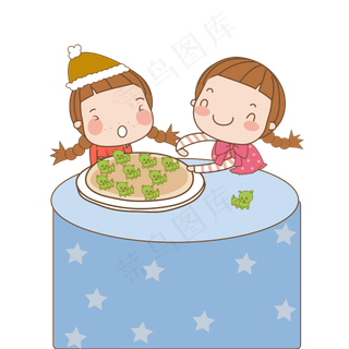 清明节两小孩养春蚕