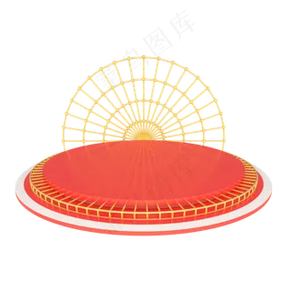 618电商几何舞台装饰