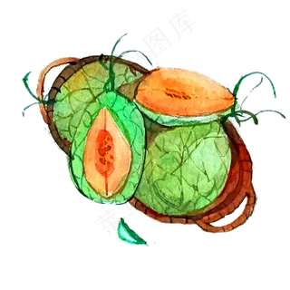 夏日果实芳香蜜瓜甜美PNG哈密瓜