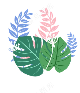 手绘卡通植物下载,免抠元素