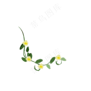 春天通用词绿叶树藤,免抠元素