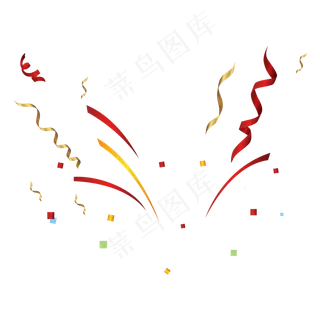 漂浮彩带,免抠元素