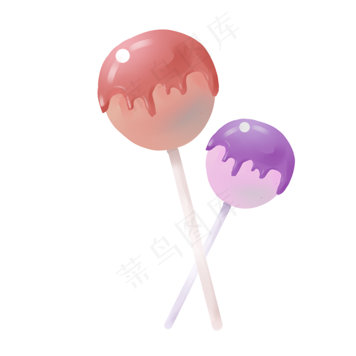 夹心的美味糖果插画