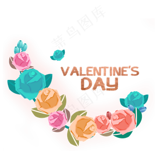 玫瑰情人节七夕装饰爱