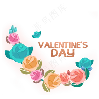 玫瑰情人节七夕装饰爱