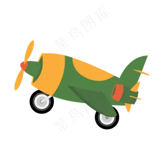 儿童卡通矢量小飞机元素,免抠元素