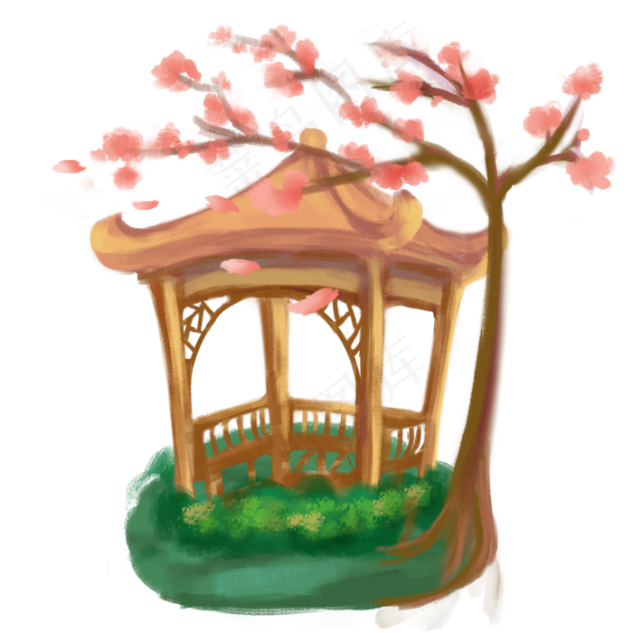 植物园林设计庭院百花盛开
