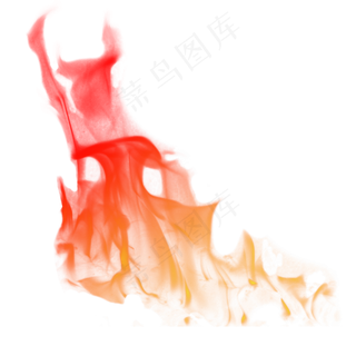 火焰黄红色系写实火焰特效png免抠