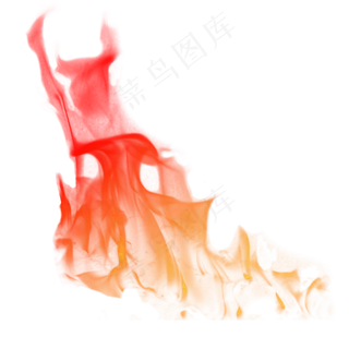 火焰黄红色系写实火焰特效png免抠