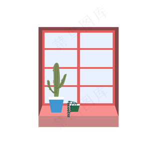 书房卧室窗台植物盆栽客厅盆栽植,免抠元素