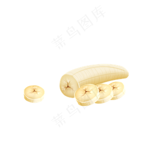 卡通香蕉片矢量图下载