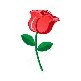 一朵红玫瑰