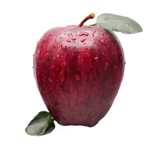 红色苹果果实,免抠元素