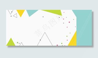 扁平三角形几何平面广告