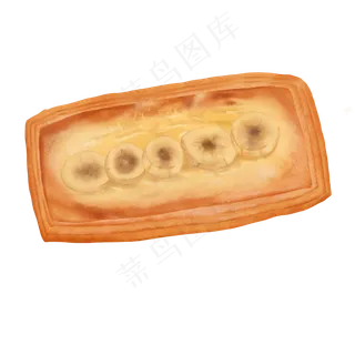 手绘写实食物之各种美味面包免费